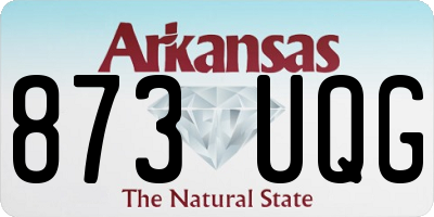 AR license plate 873UQG