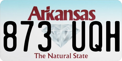 AR license plate 873UQH