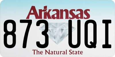 AR license plate 873UQI