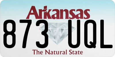 AR license plate 873UQL