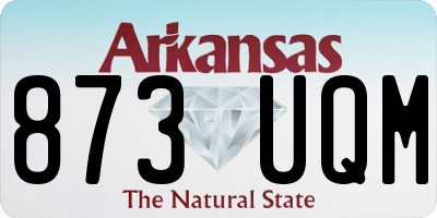 AR license plate 873UQM