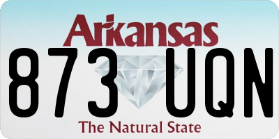 AR license plate 873UQN