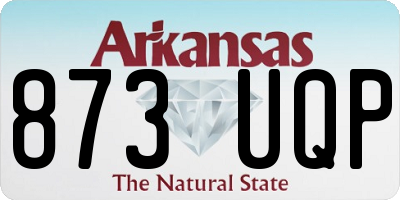 AR license plate 873UQP