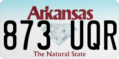 AR license plate 873UQR