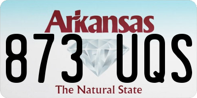 AR license plate 873UQS