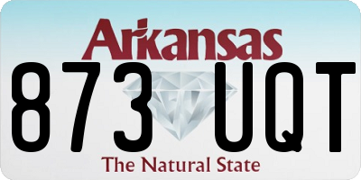 AR license plate 873UQT