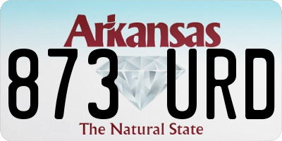 AR license plate 873URD