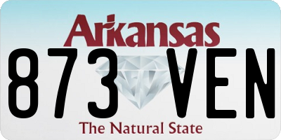 AR license plate 873VEN