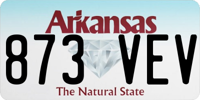 AR license plate 873VEV