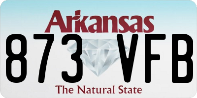 AR license plate 873VFB