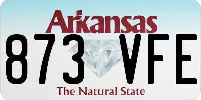 AR license plate 873VFE