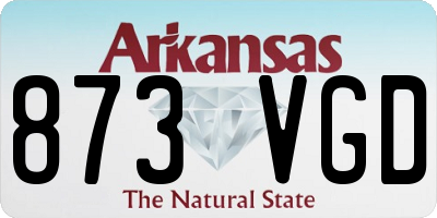 AR license plate 873VGD