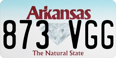 AR license plate 873VGG