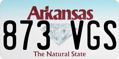 AR license plate 873VGS