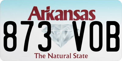 AR license plate 873VOB