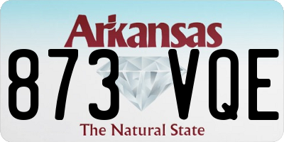 AR license plate 873VQE