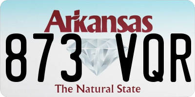AR license plate 873VQR