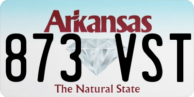 AR license plate 873VST