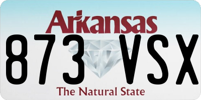 AR license plate 873VSX