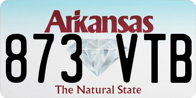 AR license plate 873VTB
