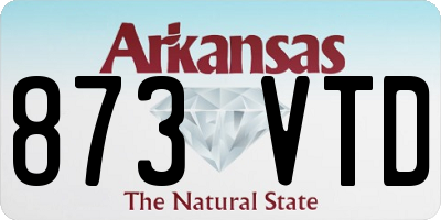 AR license plate 873VTD