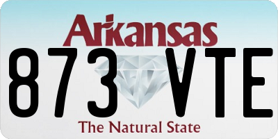 AR license plate 873VTE