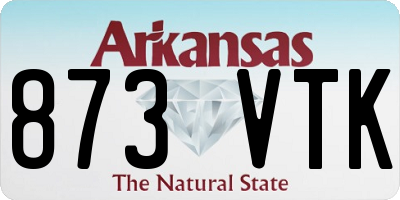 AR license plate 873VTK