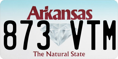 AR license plate 873VTM