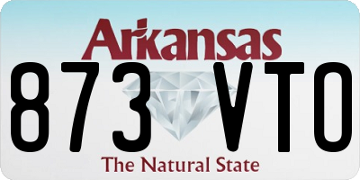 AR license plate 873VTO