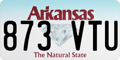 AR license plate 873VTU