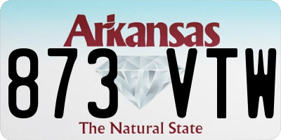AR license plate 873VTW