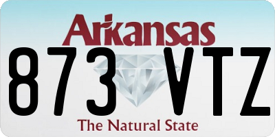 AR license plate 873VTZ