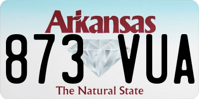 AR license plate 873VUA
