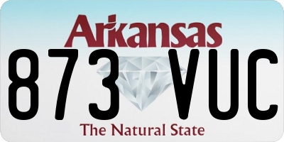 AR license plate 873VUC