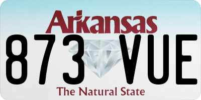 AR license plate 873VUE