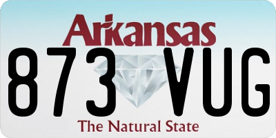 AR license plate 873VUG