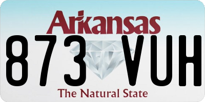AR license plate 873VUH