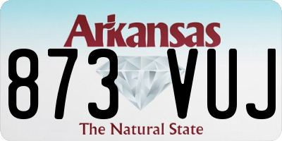 AR license plate 873VUJ