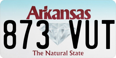 AR license plate 873VUT