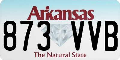AR license plate 873VVB