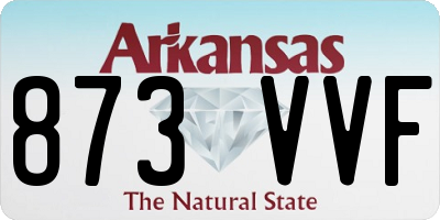 AR license plate 873VVF