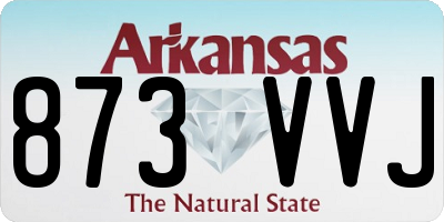 AR license plate 873VVJ