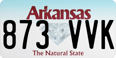 AR license plate 873VVK