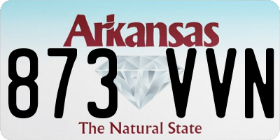AR license plate 873VVN
