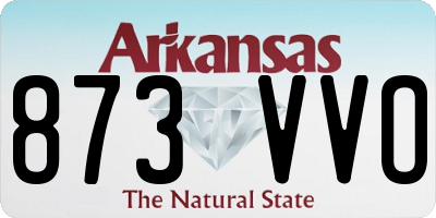 AR license plate 873VVO