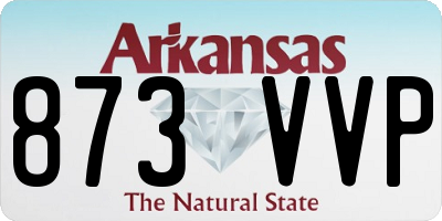 AR license plate 873VVP