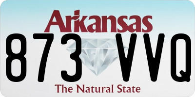 AR license plate 873VVQ