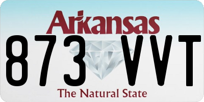 AR license plate 873VVT
