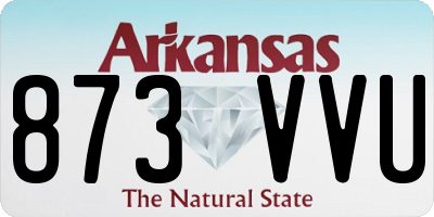 AR license plate 873VVU