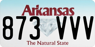 AR license plate 873VVV